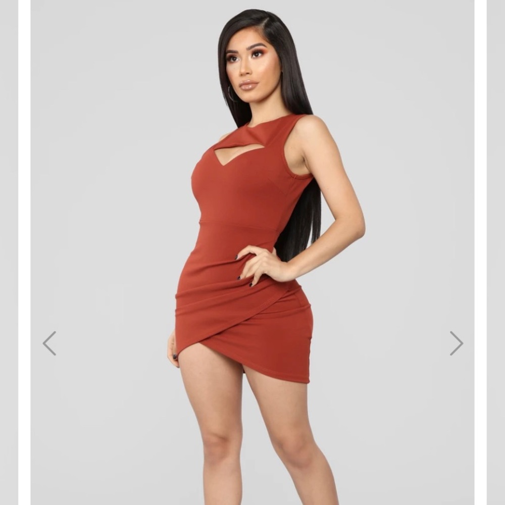 Marie Keyhole Dress - Copper